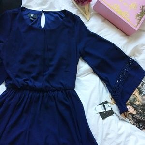 IZ BYER angel sleeve dress